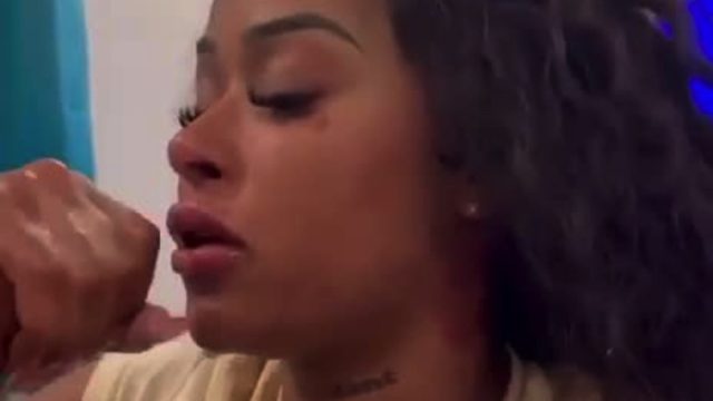 Kya Sucks Cock in Blowjob Training with Ebony Milf