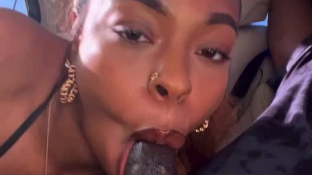 Shante Gives Mind Blowing Blowjob in Outdoor Fuck Session